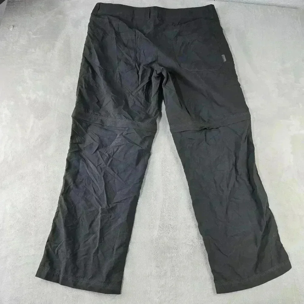 5Mountain Hardwear Pants Mens 36x30 Gray BASIN TREK Convertible Stretch Hiking